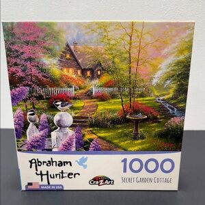 Secret Garden Cottage 1000 piece Puzzle Abraham Hunter Cra-Z-art NEW SALE🔴3/$25
